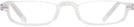 Rectangle Crystal Clear Nu Vue II Single Vision Half Frame View #2