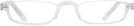 Rectangle Crystal Clear Nu Vue II Single Vision Half Frame View #2