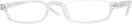 Rectangle Crystal Clear Nu Vue II Single Vision Half Frame View #1