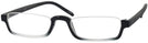Rectangle Black Fade Nu Vue Single Vision Half Frame View #1