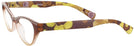 Cat Eye Matte Brown Pretty Kitty Single Vision Full Frame View #3