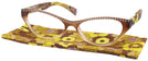 Cat Eye Matte Brown Pretty Kitty Single Vision Full Frame View #1