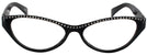 Cat Eye Shiny Black Pretty Kitty Single Vision Full Frame View #2