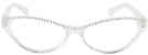 Cat Eye Shiny Clear Pretty Kitty Single Vision Full Frame View #2