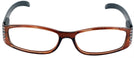 Rectangle Bronze / Black Sparkle Single Vision Full Frame View #2
