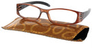 Rectangle Bronze / Black Sparkle Single Vision Full Frame View #1