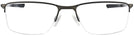 Rectangle Satin Lead Oakley OX3218 Socket 5.5 Single Vision Full Frame w/ FREE NON-GLARE View #2