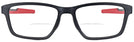 Rectangle Satin Black/Red Oakley OX8153L Metalink Bifocal View #2