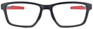 Rectangle Satin Black/Red Oakley OX8153L Metalink Computer Style Progressive View #2