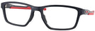 Rectangle Satin Black/Red Oakley OX8153L Metalink Progressive No-Lines View #1