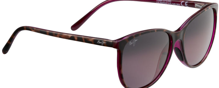Cat Eye Tortoise w/Raspberry/Rose Lens Maui Jim Ocean 723 View #1