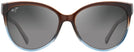 Cat Eye Trans Chocolate Blue/Grey Lens Maui Jim &#39;Olu &#39;Olu 537 View #2