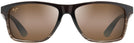 Rectangle Chocolate Fade/HCL Lens Maui Jim Onshore 798 View #2