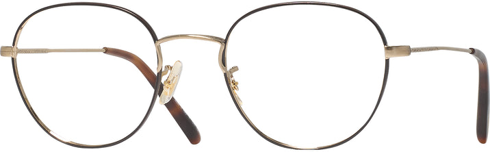  Brushed Gold/tortoise Oliver Peoples 1281 Single Vision Full Frame View #1