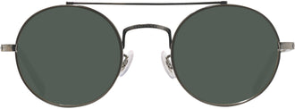 Oliver Peoples 1355T Progressive Reading Sunglasses. color: Silver/Olive