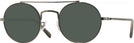 Round,Aviator Silver/olive Oliver Peoples 1355T w/ Gradient Progressive Reading Sunglasses View #1
