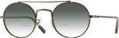 Round,Aviator Silver/olive Oliver Peoples 1355T w/ Gradient Bifocal Reading Sunglasses View #1