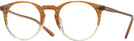 Round Amber Vsb Oliver Peoples 5183L Computer Style Progressive View #1