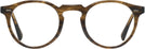 Round Sepia Smoke Oliver Peoples 5186 Single Vision Full Frame View #2