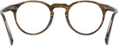 Round Sepia Smoke Oliver Peoples 5186 Progressive No-Lines View #4