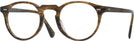 Round Sepia Smoke Oliver Peoples 5186 Computer Style Progressive View #1