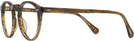 Round Sepia Smoke Oliver Peoples 5186L Single Vision Full Frame View #3