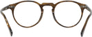 Round Sepia Smoke Oliver Peoples 5186L Single Vision Full Frame View #4