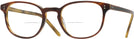 Square Amaretto/striped Honey Oliver Peoples 5219 Bifocal View #1