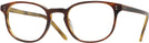 Square Amaretto/striped Honey Oliver Peoples 5219 Computer Style Progressive View #1