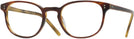 Square Amaretto/striped Honey Oliver Peoples 5219 Computer Style Progressive View #1