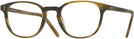 Square Matte Moss Tortoise Oliver Peoples 5219 Computer Style Progressive View #1