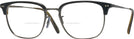 Square Semi-matte Black-olive Tortoise-antique Pewter Oliver Peoples 5359 Bifocal View #1