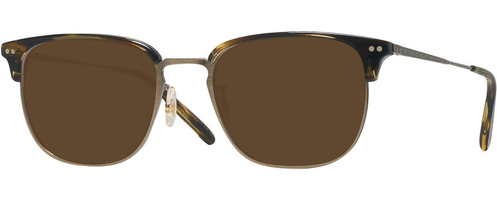 Square Cocobolo-Antique Gold Oliver Peoples 5359 Progressive Reading Sunglasses View #1
