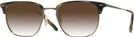 Square Cocobolo-Antique Gold Oliver Peoples 5359 w/Gradient Bifocal Reading Sunglasses View #1