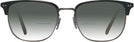 Square Semi-matte Black-olive Tortoise-antique Pewter Oliver Peoples 5359 w/Gradient Bifocal Reading Sunglasses View #2