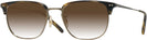 Square Cocobolo-Antique Gold Oliver Peoples 5359 w/ Gradient Progressive Reading Sunglasses View #1
