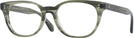 Square Washed Jade Oliver Peoples 5457U Computer Style Progressive View #1
