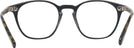 Square Semi Matte Black Oliver Peoples 5533U Single Vision Full Frame View #4