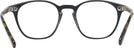 Square Semi Matte Black Oliver Peoples 5533U Computer Style Progressive View #4