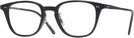 Square Semi Matte Black Oliver Peoples 5578 Single Vision Full Frame View #1