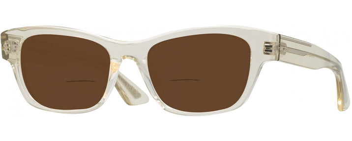Rectangle Pale Citrine Oliver Peoples 5585U Bifocal Reading Sunglasses View #1