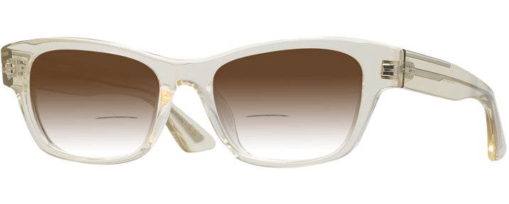 Rectangle Pale Citrine Oliver Peoples 5585U w/ Gradient Bifocal Reading Sunglasses View #1