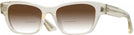 Rectangle Pale Citrine Oliver Peoples 5585U w/ Gradient Bifocal Reading Sunglasses View #1