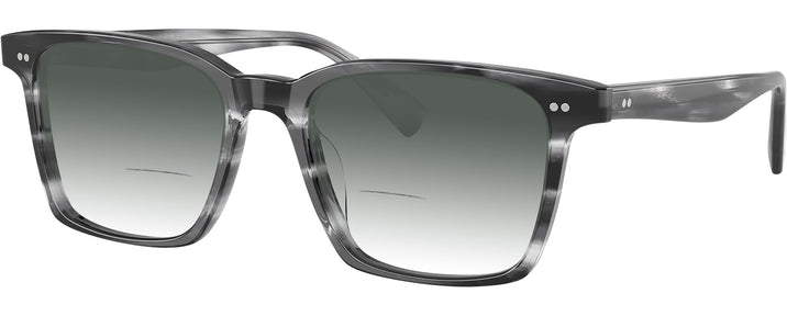 Square Divers Blue Oliver Peoples 5622U w/ Gradient Bifocal Reading Sunglasses View #1