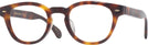 Round Dark Mahogany Oliver Peoples 7949 Progressive No-Lines View #1