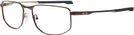 Rectangle Satin Grenache Oakley OX3012 Single Vision Full Frame View #1