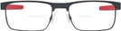 Rectangle Satin Light Steel Oakley OX5153 Titanium Bifocal View #2