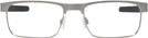 Rectangle Satin Brushed Chrome Oakley OX5153 Titanium Single Vision Full Frame View #2