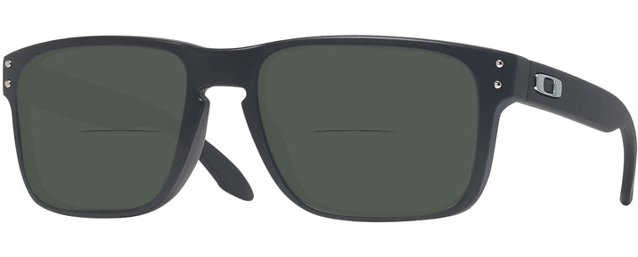 Square Satin Black Oakley OX8156 Holbrook RX Bifocal Reading Sunglasses View #1