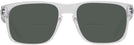 Square Polished Clear Oakley OX8156L Holbrook RX Bifocal Reading Sunglasses View #2